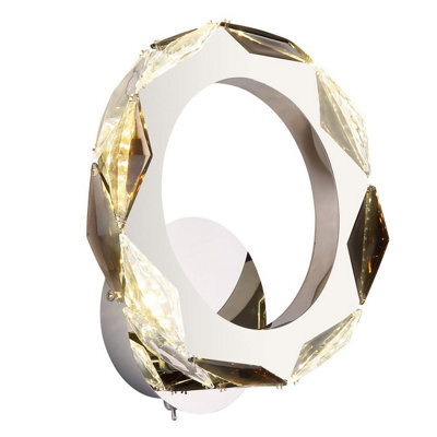 Luminosa Lighting Luminosa Karilion Integrated Led Wall Lamp Chrome Led 4000K - image 1