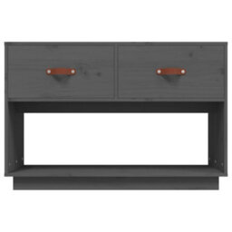 Berkfield Tv Cabinet Grey 90X40X60 Cm Solid Wood Pine - thumbnail 6