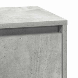 Berkfield Bedside Cabinet With Led Concrete Grey 39X34.5X65 Cm Engineered Wood - thumbnail 9