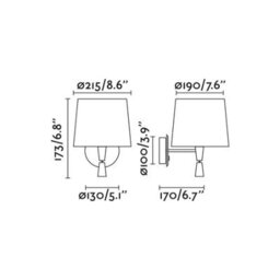 Luminosa Lighting Luminosa Samba Reading Light Wall Light White,green, E27 - thumbnail 2