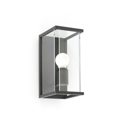 Luminosa Lighting Luminosa Nala 1 Light Outdoor Wall Lantern Dark Grey Ip54, E27 - image 1