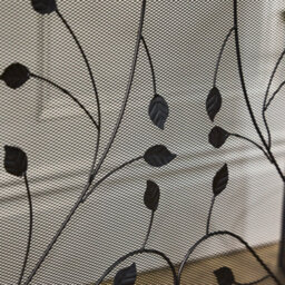 Dibor Vintage Style Leaf Vine Black Three Fold Fireplace Guard Fire Screen Guard H60Cm X W100Cm - thumbnail 5