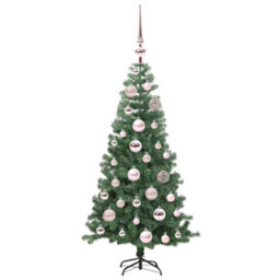 Vidaxl Christmas Tree With 150 Leds With Stand Green 120 Cm Pvc - thumbnail 4