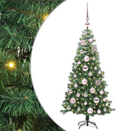 Vidaxl Christmas Tree With 150 Leds With Stand Green 120 Cm Pvc - thumbnail 2