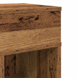 Berkfield Bedside Cabinet With Drawer Old Wood 25X31X66 Cm - thumbnail 9