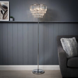 Inlight Sobra Satin Chrome Effect 3 Lights Led Floor Lamp - thumbnail 1
