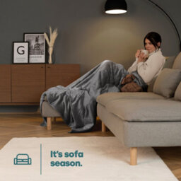 Livivo Double Fleece Blanket - Urban Chic - thumbnail 4