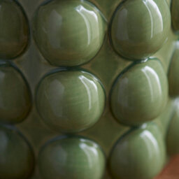 Loops Elegant Olive Green Ceramic Table Lamp Base With Brass Accents For Stylish Interiors - thumbnail 4