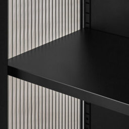 Furniturebox Uk Jia Black Metal Display Cabinet - thumbnail 5