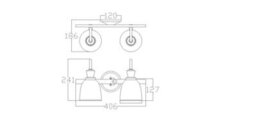 Luminosa Lighting Luminosa Cora 2 Light Bathroom Wall Light Polished Chrome Ip44, G9 - thumbnail 3