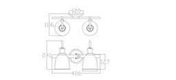 Luminosa Lighting Luminosa Cora 2 Light Bathroom Wall Light Polished Chrome Ip44, G9 - thumbnail 2