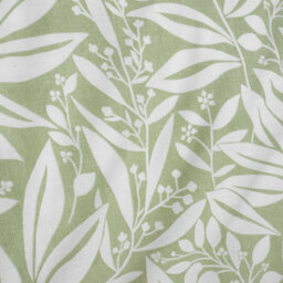 Catherine Lansfield Sorrel Leaf Reversible Single Duvet Cover Set With Pillowcases Green - thumbnail 5