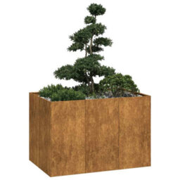 Berkfield Planter Rusty 120X80X80 Cm Weathering Steel