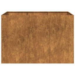 Berkfield Planter Rusty 120X80X80 Cm Weathering Steel - thumbnail 4