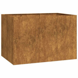 Berkfield Planter Rusty 120X80X80 Cm Weathering Steel - thumbnail 2