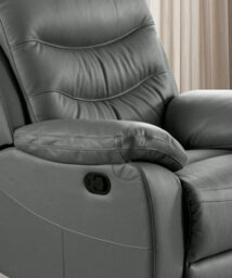 SC FURNITURE LIMITED Dark Grey Genuine Leather Reclining 3 Seater + 2 Reclining Armchairs - Fusion - thumbnail 6