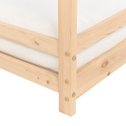 Beliani Kids Bed House Pine Wood Appy 90 X 200 Cm (Eu Single) Light Brown - thumbnail 5