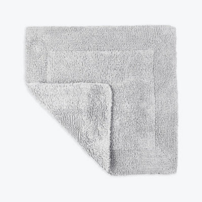 Allure Bath Fashions Elegance Reversible Heavyweight Shower Mat - Dove Grey - image 1