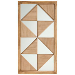 Beliani Wall Decor Hiesville Fir Wood 75 Cm Light Brown - thumbnail 1