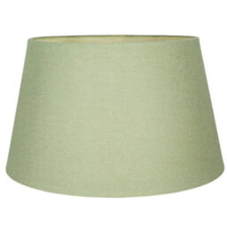 Happy Homewares Traditional 14 Inch Olive Green Linen Drum Table/pendant Lampshade 60W Maximum - thumbnail 3