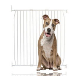 Bettacare Eco Screw Fit Pet Gate, White, 100Cm - 110Cm, Screw Fitted Dog Gate, Safety Gate For Puppy - thumbnail 1