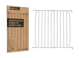 Bettacare Eco Screw Fit Pet Gate, White, 100Cm - 110Cm, Screw Fitted Dog Gate, Safety Gate For Puppy - thumbnail 8