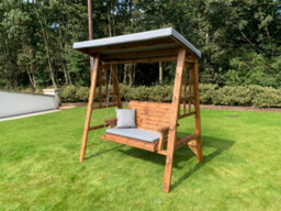 Charles Taylor Trading Charles Taylor Dorset Two Seater Swing Grey - thumbnail 2