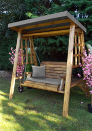 Charles Taylor Trading Charles Taylor Dorset Two Seater Swing Grey - thumbnail 1