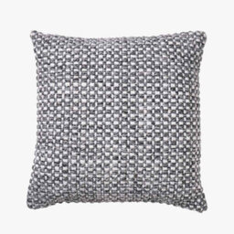 Pacific Lifestyle Indoor And Outdoor Graphite And White Basket Weave Scatter Cushion - thumbnail 2