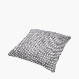 Pacific Lifestyle Indoor And Outdoor Graphite And White Basket Weave Scatter Cushion - thumbnail 3