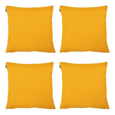 icon Indoor And Outdoor Waterproof Filled Cushion Set Of 4 Yellow - image 1