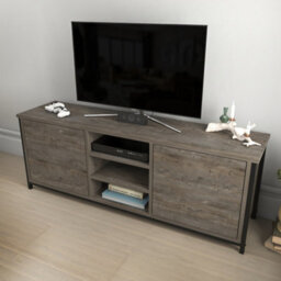 Decorotika Otis Tv Stand For Tv's Up To 63 Inch Black Anthracite - thumbnail 3