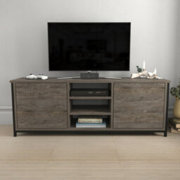 Decorotika Otis Tv Stand For Tv's Up To 63 Inch Black Anthracite - thumbnail 1