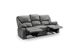 Home Detail Enoch 3 Seater Recliner Sofa, Dark Grey Faux Leather - thumbnail 6