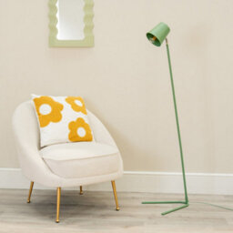 Valuelights Lark Sage Green Metal Task Slimline Floor Lamp - thumbnail 3