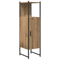 Berkfield Modern 3 Piece Bathroom Furniture Set Artisan Oak Engineered Wood - thumbnail 5