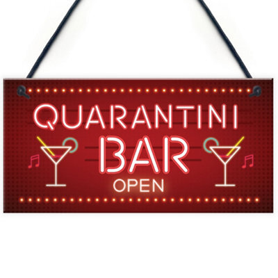 Red Ocean Novelty Home Bar Signs Quarantine Gifts For Man Cave Bar Signs And Plaques - image 1