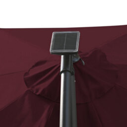 Sundaze 3M Wine Red Led Garden Banana Parasol Cantilever Umbrella Patio Hanging, Base & Weather Protective Cover - thumbnail 6