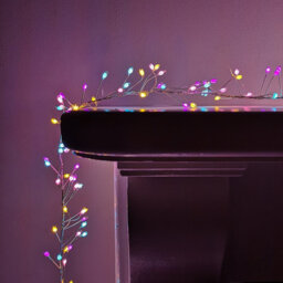 Samuel Alexander 800 Led 5.5M Premier Christmas Indoor Outdoor Wire Cluster Lights With Timer In Rainbow - thumbnail 1