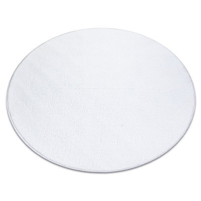 RugsX Modern Washing Carpet Lindo Circle White, Anti-Slip, Shaggy  Circle 120 Cm - image 1