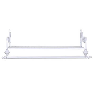 White 60Cm Pipe Clothes Rail Wall Mounted - image 1
