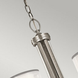Luminosa Lighting Elstead Lacey 5 Light Chandelier, Antique Pewter, E14 - thumbnail 2