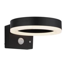 Luminosa Lighting Luminosa Solarleuchte Outdoor Modern Wall Lamp Matt Black Ip44 Led 4000K