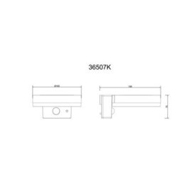 Luminosa Lighting Luminosa Solarleuchte Outdoor Modern Wall Lamp Matt Black Ip44 Led 4000K - thumbnail 6