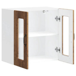 Berkfield Kitchen Wall Cabinet With Glass Door Kalmar Old Wood Engineered Wood - thumbnail 6