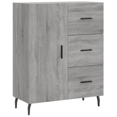 Berkfield Classic Sideboard Grey Sonoma 69.5X34X90 Cm Engineered Wood - image 1