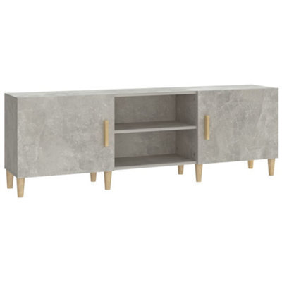Berkfield Classic Tv Cabinet Concrete Grey 150X30X50 Cm Engineered Wood - image 1