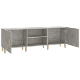 Berkfield Classic Tv Cabinet Concrete Grey 150X30X50 Cm Engineered Wood - thumbnail 6