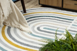 RugsX Carpet Fusion 5711 White Dark Green Shape - Geometric, Modern, Abstract, 160X220 Cm - thumbnail 5