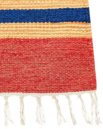Beliani Rug Hatis Multicolour 140 X 200 Cm Cotton Kilim - thumbnail 5
